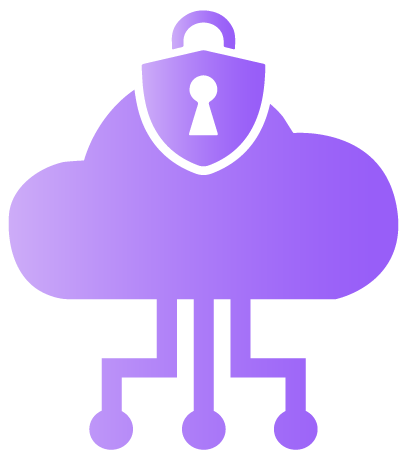 Cloud security icon